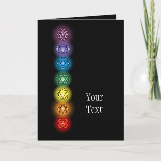 Tarjeta de saludo de Siete Chakras (Anverso)