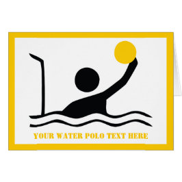 Tarjeta de saludo de silueta negra del jugador de 