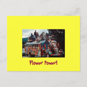 Tarjeta de saludo de Sixties Hippies