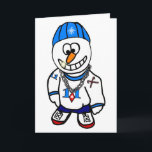 Tarjeta de saludo de Snowman, rapero de Hip-Hop na<br><div class="desc">Tarjeta de saludo de Snowman,  rapero de Hip-Hop navidades</div>