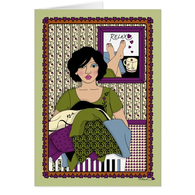 Tarjeta de saludo de sobrecarga (Frente)