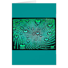 Tarjeta De Saludo De Swirls Of Hearts