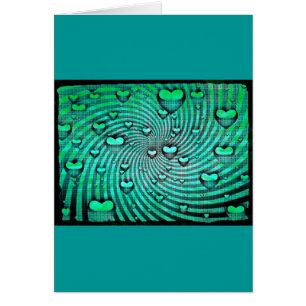 Tarjeta De Saludo De Swirls Of Hearts
