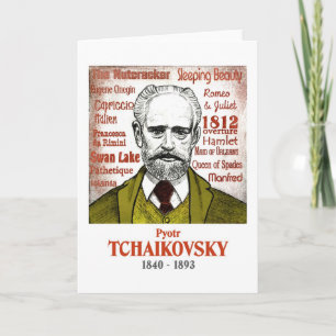 Tarjeta de saludo de Tchaikovsky