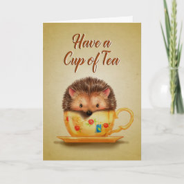 Tarjeta De Saludo De Té