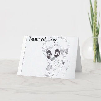 Tarjeta de saludo de Tear of Joy