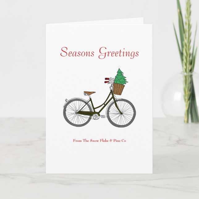 Tarjeta de saludo de temporada festiva para Navida (Anverso)