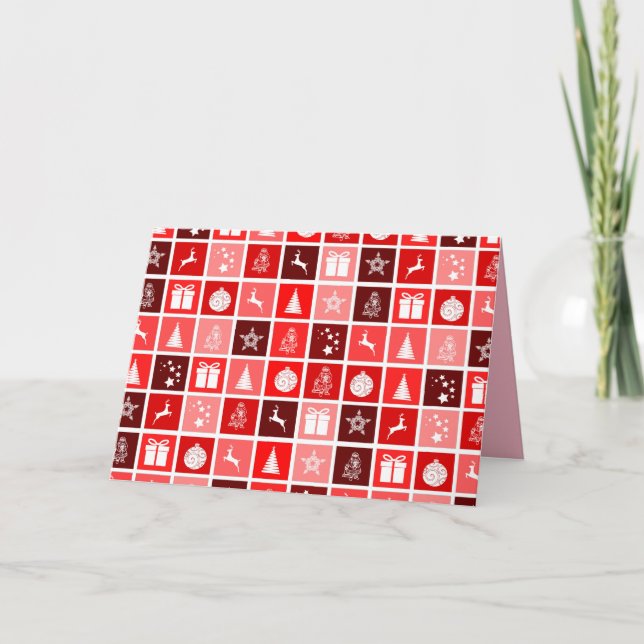 tarjeta de saludo de tiempo de los navidades (Anverso)