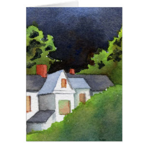 Tarjeta de saludo de "Tormenta #2" para rutas rura