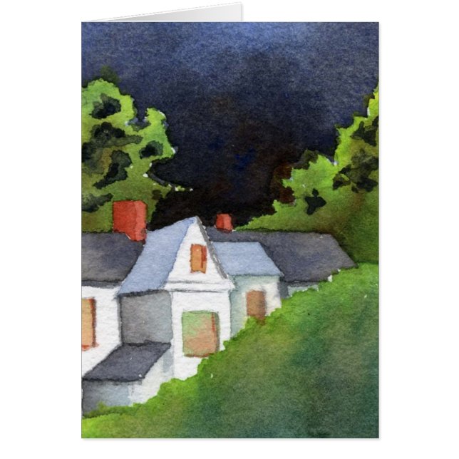 Tarjeta de saludo de "Tormenta #2" para rutas rura (Frente)