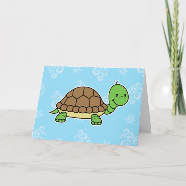 Tarjeta de saludo de tortuga (Anverso)