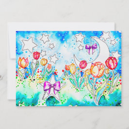 Tarjeta de saludo de tulipán