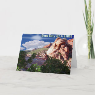 Tarjeta de saludo de un día a la vez