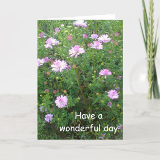 tarjeta de saludo de un día maravilloso