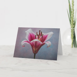 Tarjeta de saludo de una sola flor