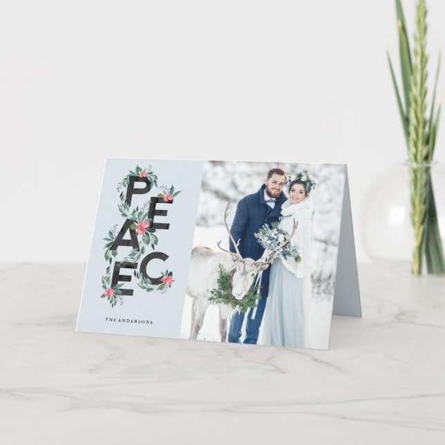 Tarjeta de saludo de vacaciones con bayas festivas (Anverso)