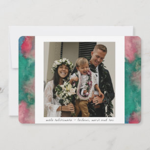 Tarjeta de saludo de vacaciones de acuarela tropic