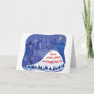 Tarjeta de saludo de vacaciones de Seattle