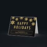 Tarjeta de saludo de vacaciones de vacaciones de l<br><div class="desc">Difunde alegría esta temporada navideña con estas modas y elegantes tarjetas de vacaciones de los diseños de pulpa Naranja. El color de fondo se puede personalizar en línea o visitar orangepulpdesign.com para obtener más colores disponibles. Colores personalizados y elementos coincidentes disponibles bajo petición. Póngase en contacto con nosotros para obtener...</div>
