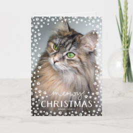 Tarjeta de saludo de vacaciones Meowy Navidades Ca