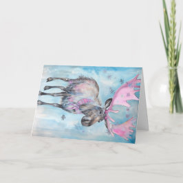 Tarjeta de saludo de vacaciones Moose para bebés n