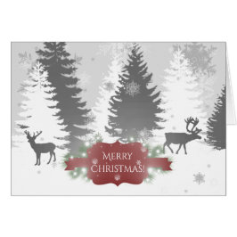 Tarjeta de saludo de vacaciones Winter Wonderland