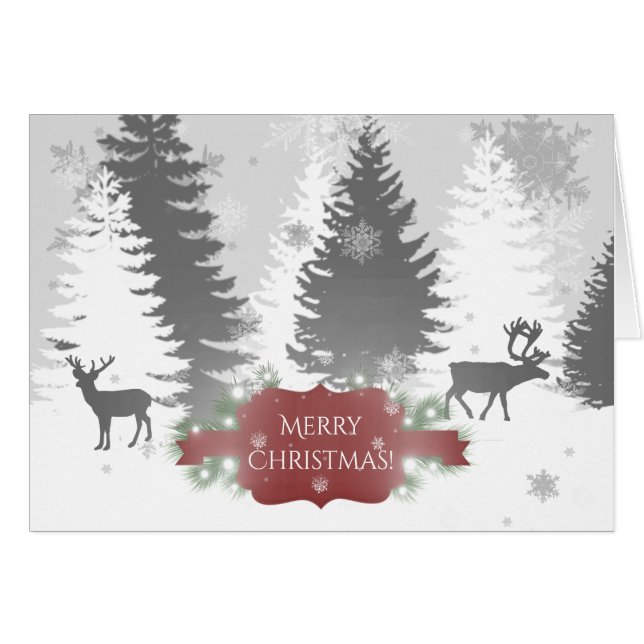 Tarjeta de saludo de vacaciones Winter Wonderland  (Anverso (Horizontal))