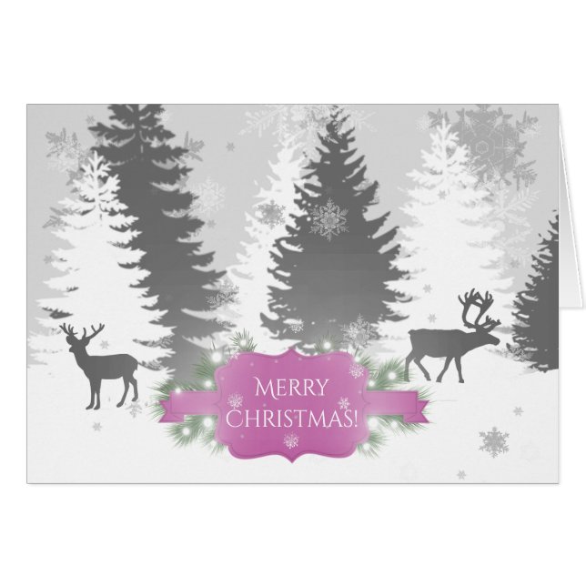 Tarjeta de saludo de vacaciones Winter Wonderland  (Anverso (Horizontal))