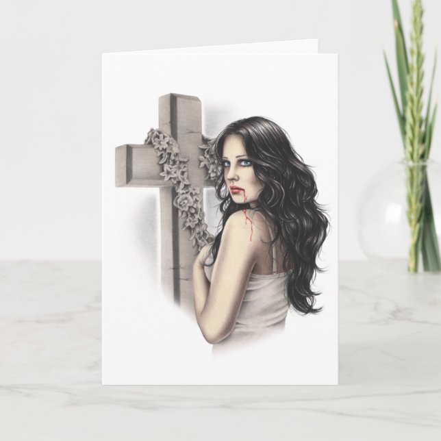 Tarjeta de saludo de vampiros de Sinner imperdonab (Anverso)