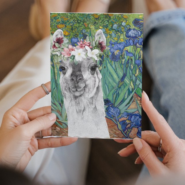 Tarjeta de saludo de Van Gogh con nombre flaco y i (Subido por el creador)