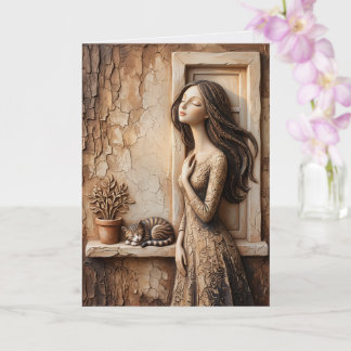 Tarjeta de saludo de ventana matutina Quiet Studio