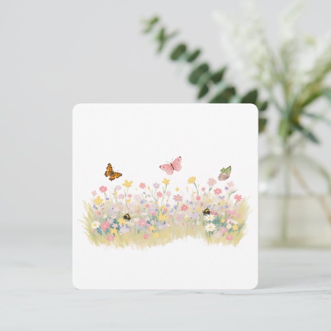 Tarjeta de saludo de verano (Anverso de pie)