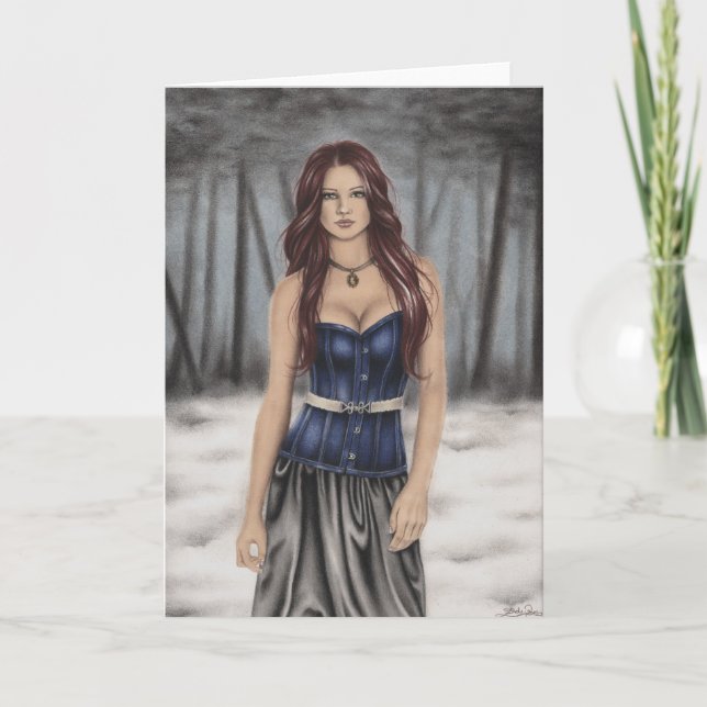 Tarjeta de saludo de Winter Walk (Anverso)