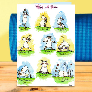 tarjeta de saludo de YOGA de Nicole Janes