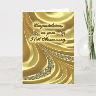 Tarjeta de saludo del 50° Aniversario del Boda de 