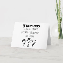 Tarjeta de saludo del abogado