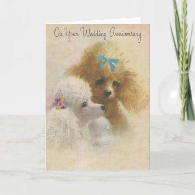 Tarjeta de saludo del aniversario del Boda de Cach (Anverso)