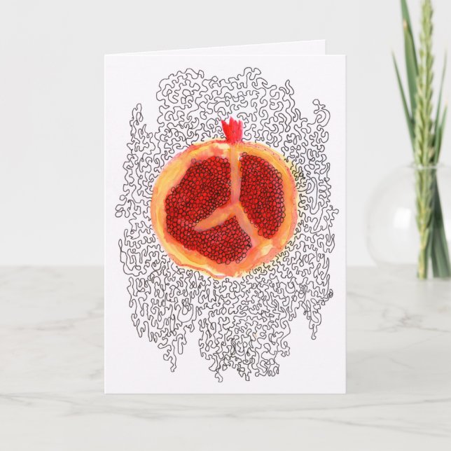 Tarjeta de saludo del bonito Rosh HaShanah (Anverso)