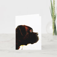 Tarjeta de saludo del boxeador Brindle