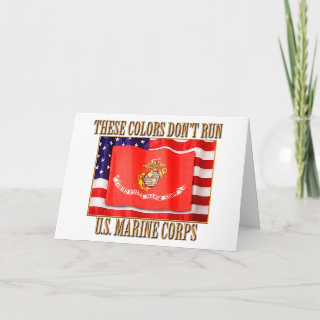 Tarjeta de saludo del Cuerpo de Marines (Anverso)