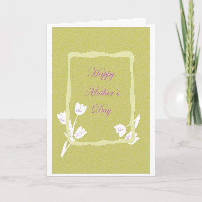 Tarjeta de saludo del Día de la Madre (Anverso)