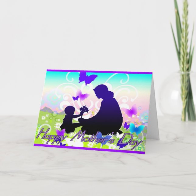 Tarjeta de saludo del Día de la Madre (Anverso)