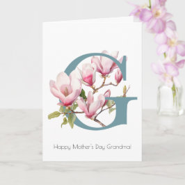 Tarjeta de saludo del Día de la Madre de Magnolia