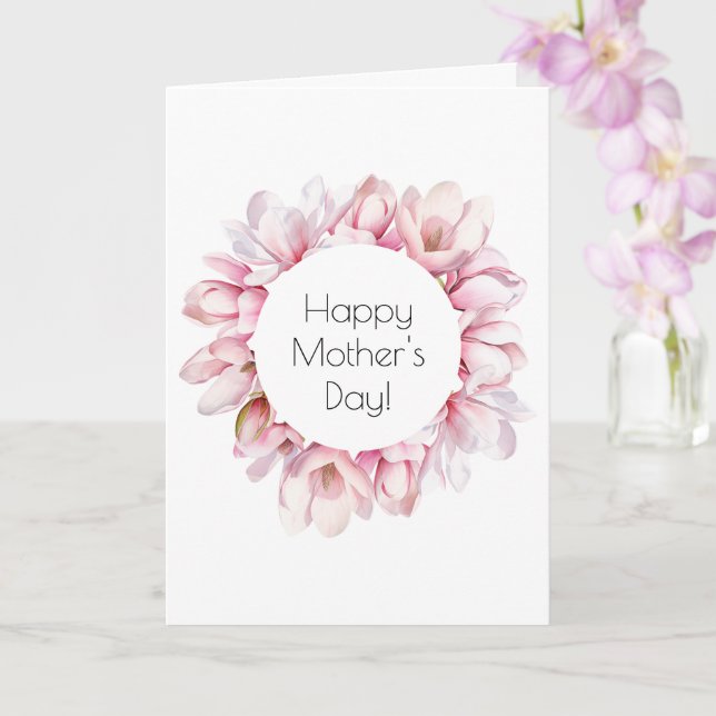 Tarjeta de saludo del Día de la Madre de Magnolia (Orquídea)