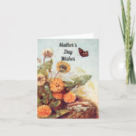 Tarjeta de saludo del Día de la Madre de Mariposa