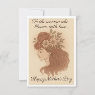 Tarjeta de saludo del Día de la Madre - Edición de