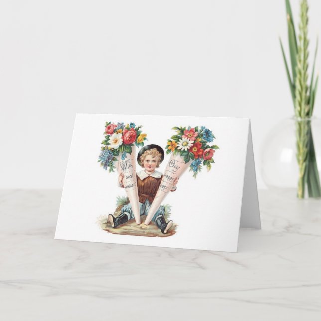 Tarjeta de saludo del Día de la Madre en Victoria. (Anverso)