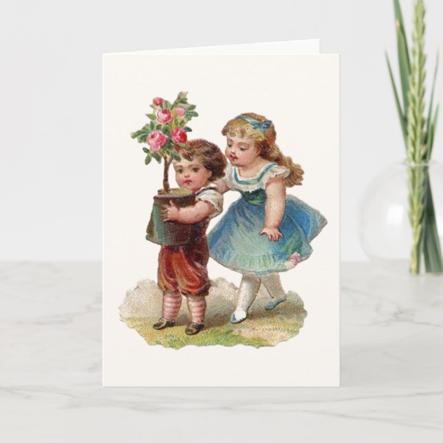 Tarjeta de saludo del Día de la Madre en Victoria. (Anverso)