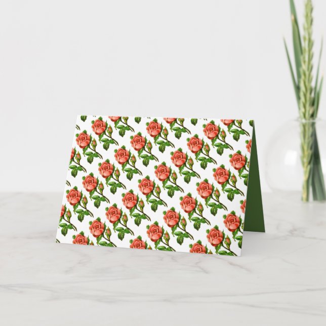 Tarjeta de saludo del Día de la Madre para Rosas d (Anverso)