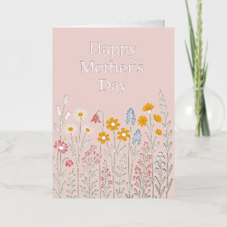 Tarjeta de saludo del Día de la Madre Relieve meta